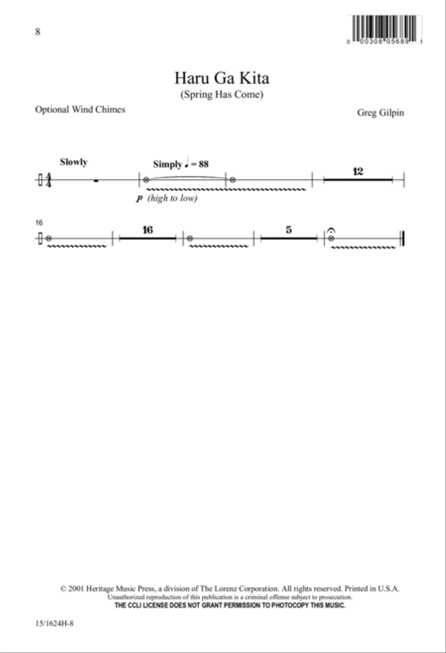 Haru Ga Kita 2-Part scores gallery preview page 8