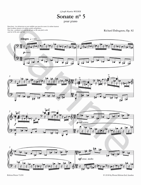 Sonate No. 5