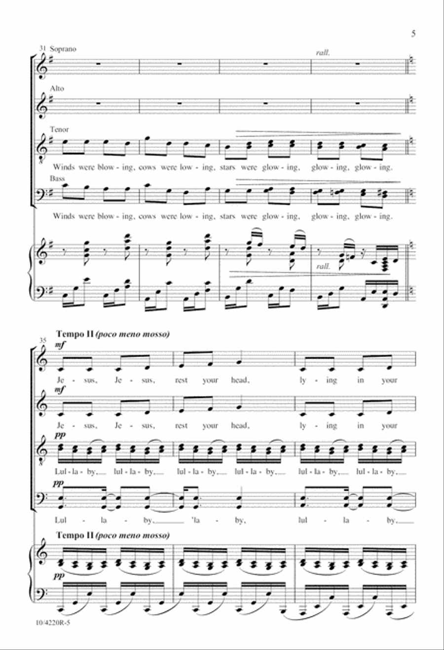 Jesus, Jesus, Rest Your Head Divisi scores gallery preview page 5