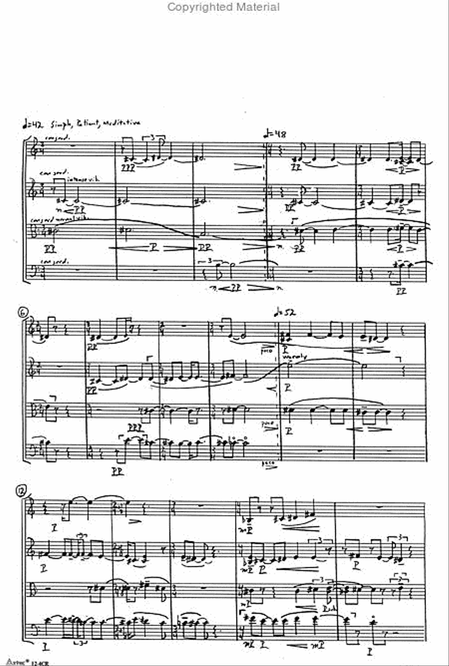 String Quartet No. 3 String Quartet scores gallery preview page 2