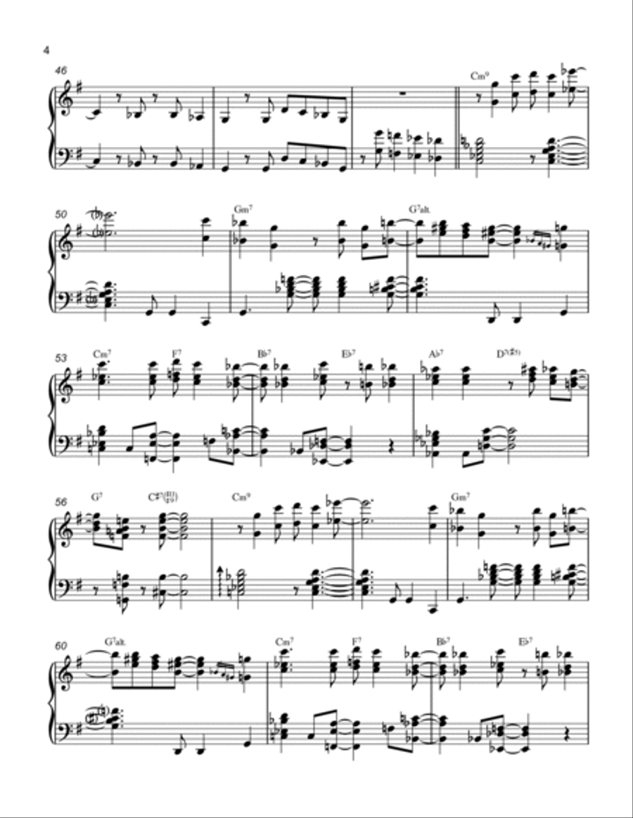 Willow Weep For Me Willow Weep For Me Piano Solo scores gallery preview page 4