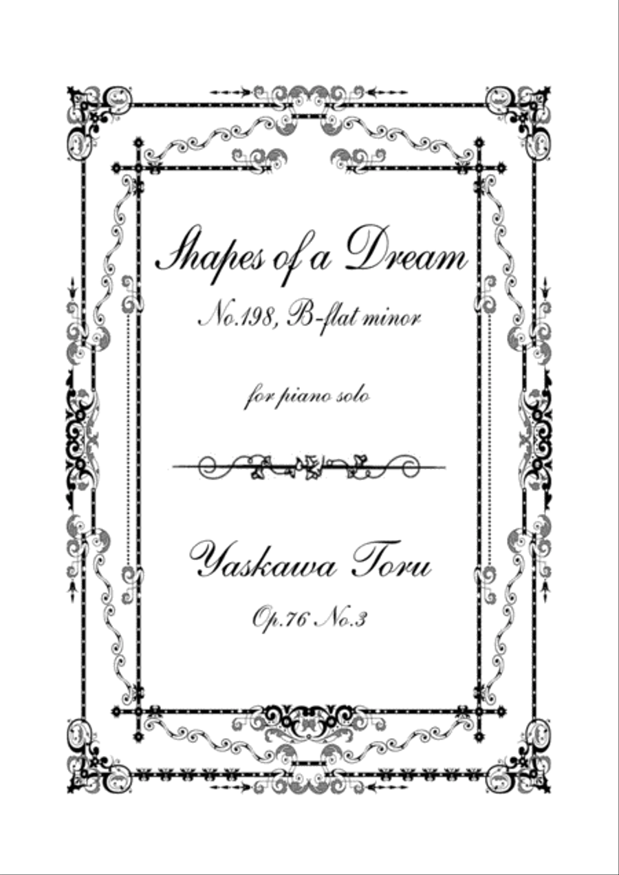 Shapes of a Dream No.198, B-flat minor, Op.76 No.3 Piano Solo scores gallery preview page 1