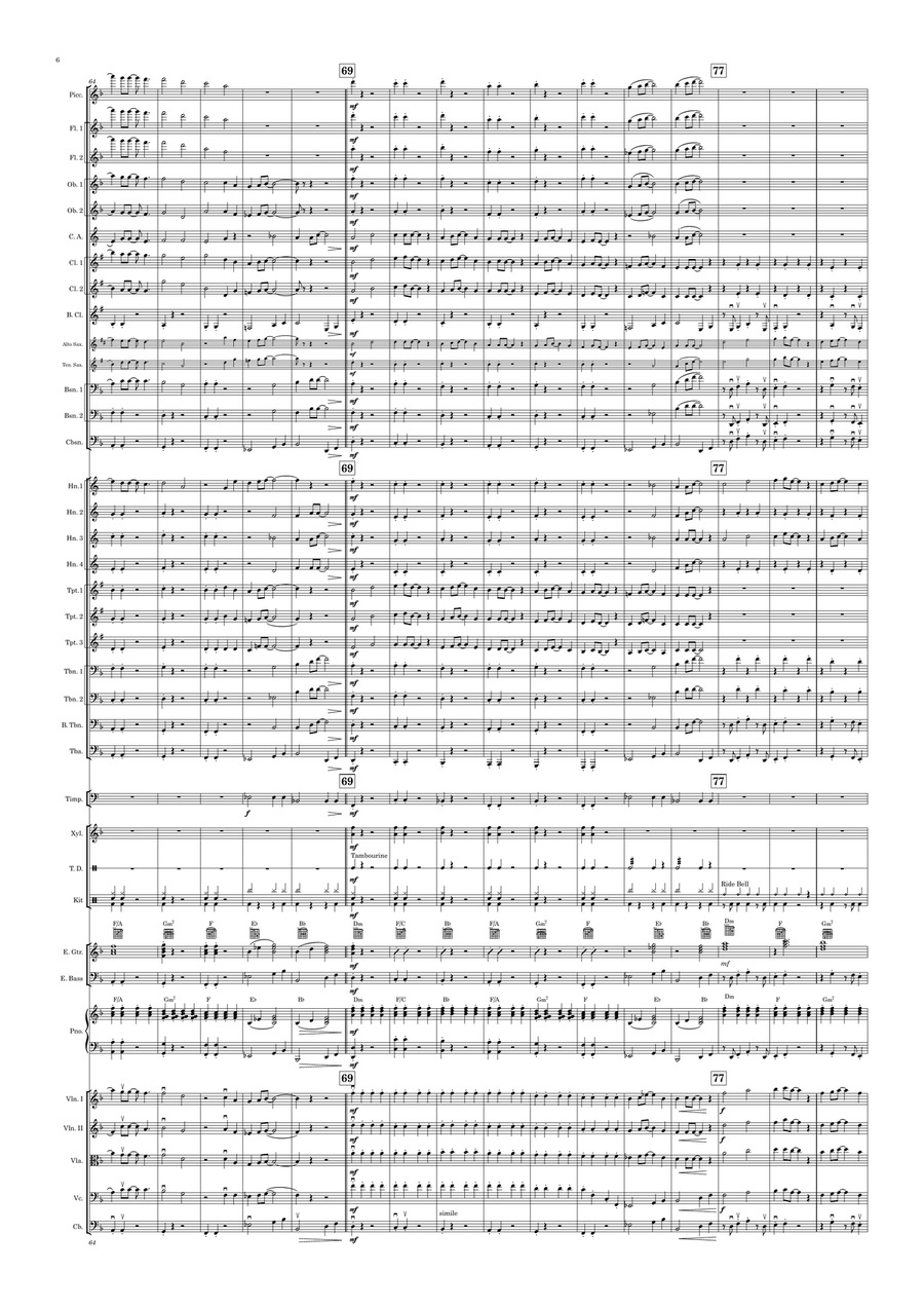 Mr. Blue Sky Full Orchestra scores gallery preview page 6