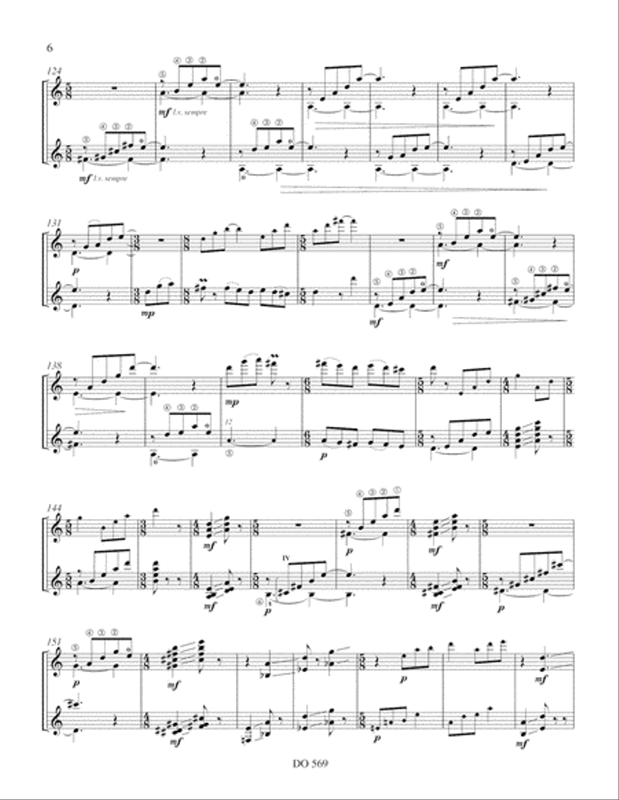 Reflet IV Classical Guitar scores gallery preview page 6