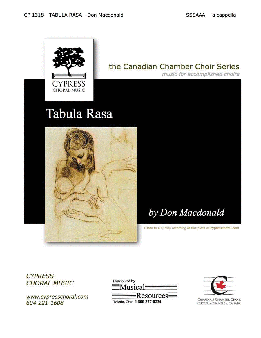 Tabula Rasa A Cappella scores gallery preview page 1