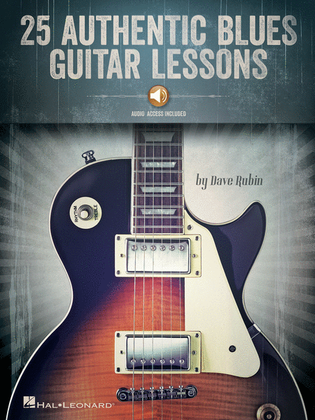 Book cover for 25 Authentic Blues Guitar Lessons