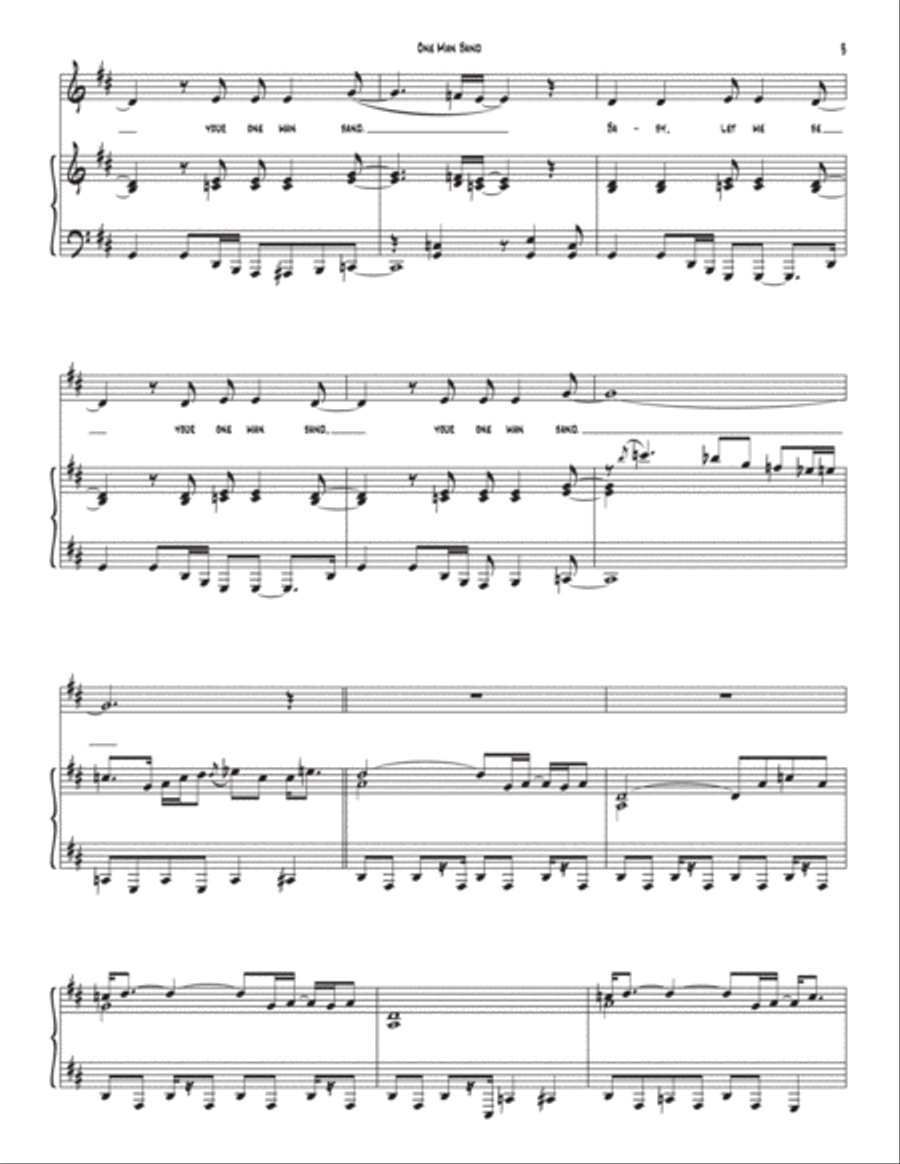 One Man Band One Man Band Voice scores gallery preview page 3
