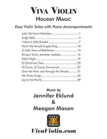 Viva Violin: Holiday Magic (Easy Violin with Piano Accompaniments) image number null