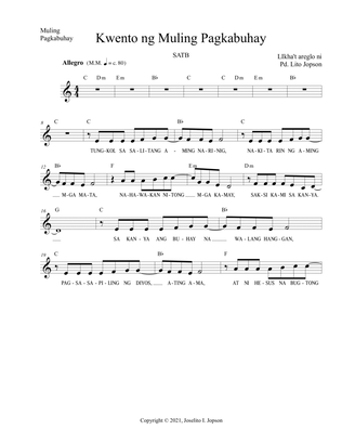 Kwento ng Muling Pagkabuhay (SATB)