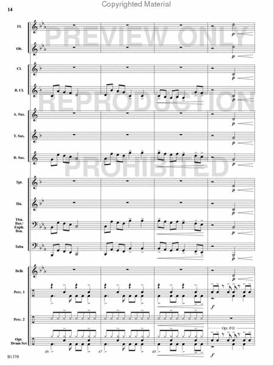 Jingle Bells Remixed Concert Band scores gallery preview page 13