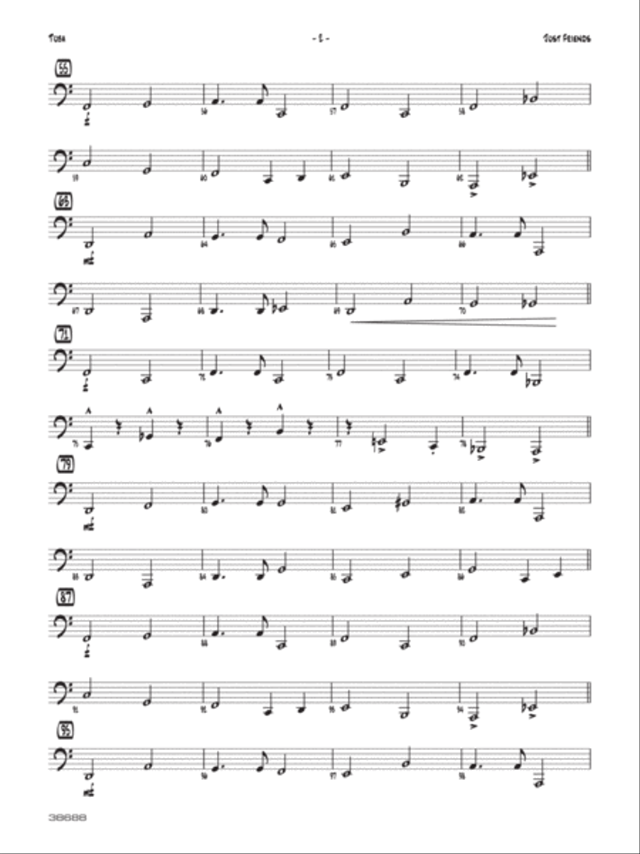 Just Friends: Tuba Jazz Ensemble scores gallery preview page 2