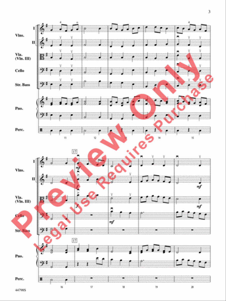 French Dance String Orchestra scores gallery preview page 4