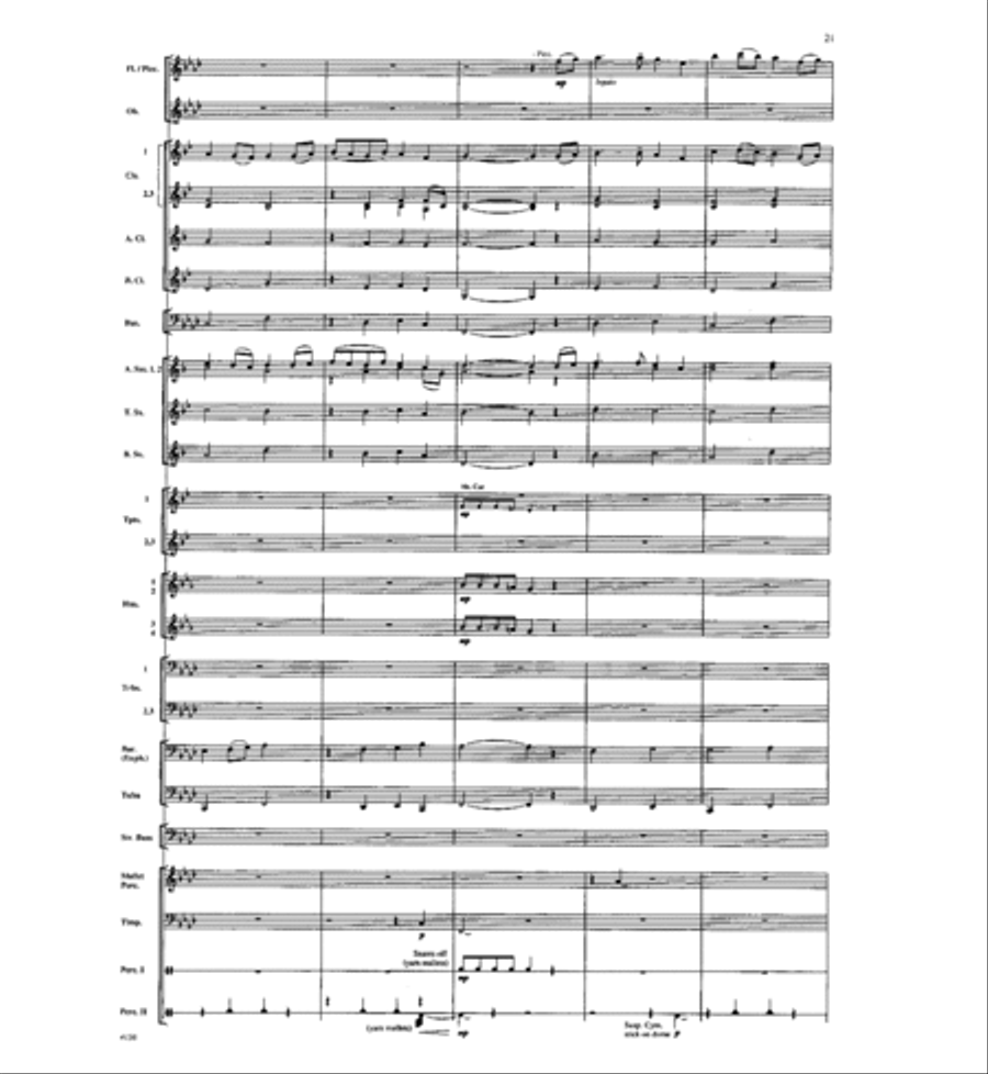 Where the River Flows Where the River Flows Concert Band scores gallery preview page 20