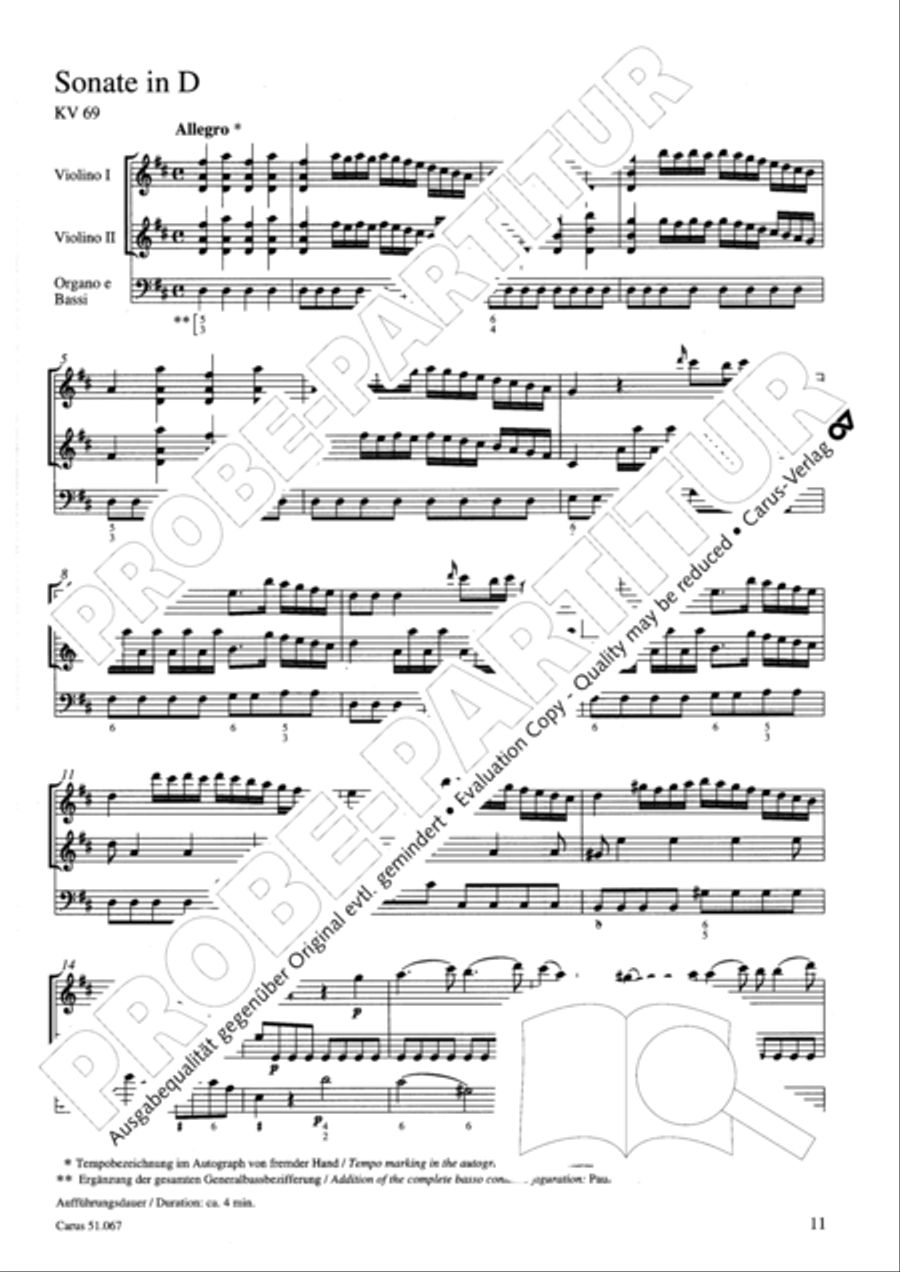 Church Sonatas Church Sonatas Collection / Songbook scores gallery preview page 12