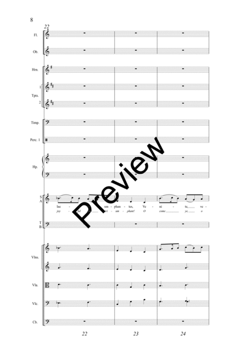 Venite Adoremus Chamber Orchestra Score