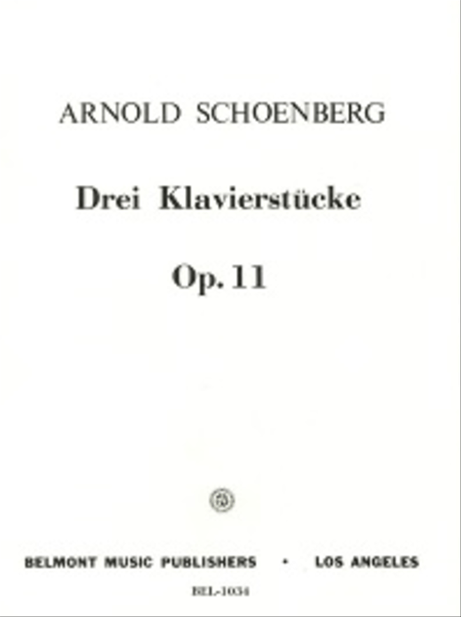Three Piano Pieces, Op. 11 Piano Solo scores gallery preview page 1