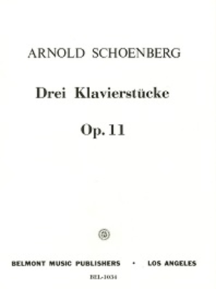 Book cover for Three Piano Pieces, Op. 11