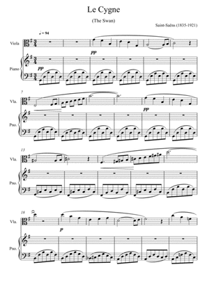 Camille Saint-Saëns - The Swan (Viola Solo)