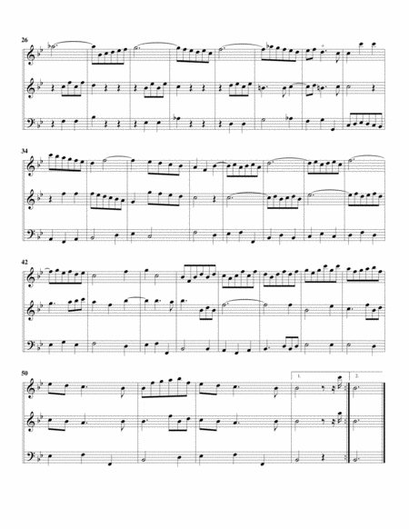 Trio sonatas, 2 oboes, continuo, Op.28, no.1-6 (arrangements for 3 recorders)