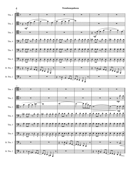 Trombonepalooza Large Ensemble - Digital Sheet Music