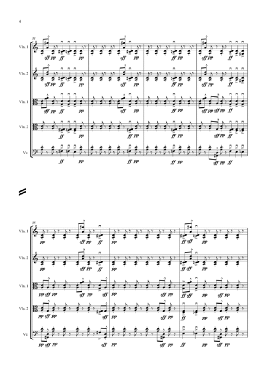 Sentinels String Quintet scores gallery preview page 6