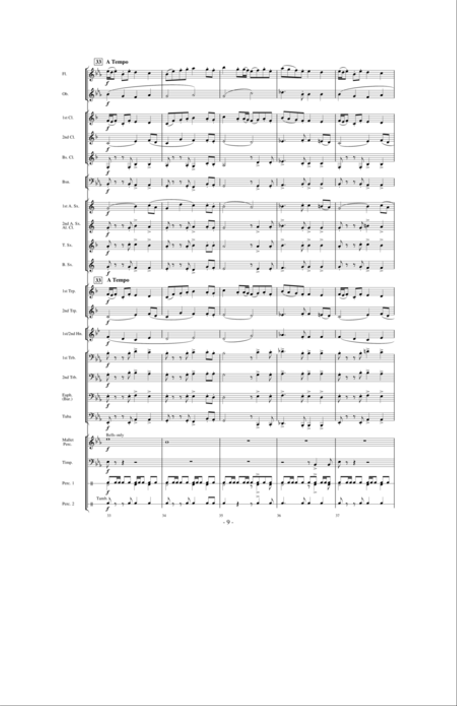 Clark County Celebration Concert Band scores gallery preview page 8