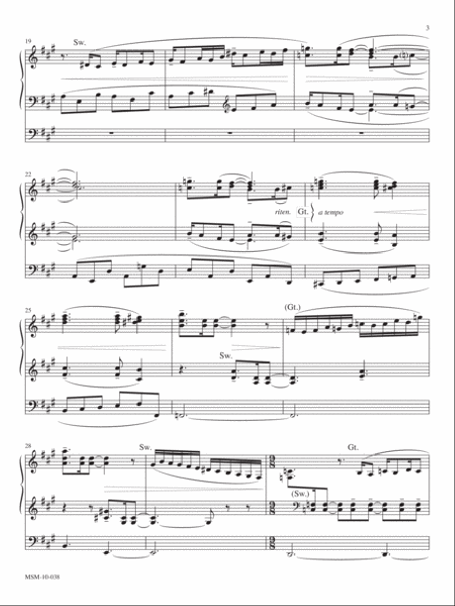Third Sonata for Organ Organ Solo scores gallery preview page 3
