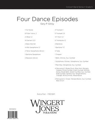 Book cover for Four Dance Episodes - Full Score