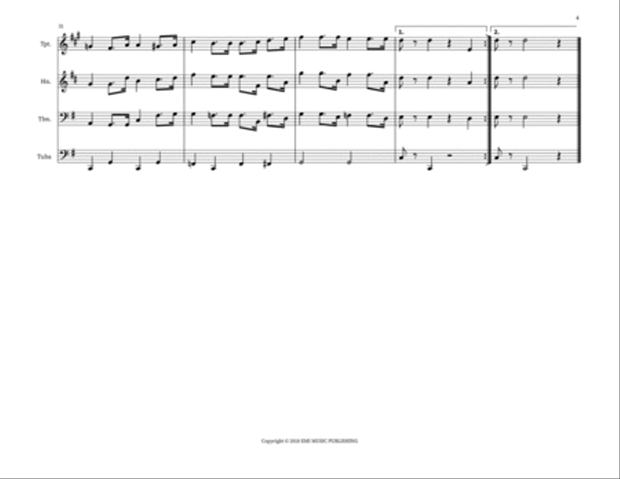 National Anthem Italy (Inno Di Mameli) Horn scores gallery preview page 4