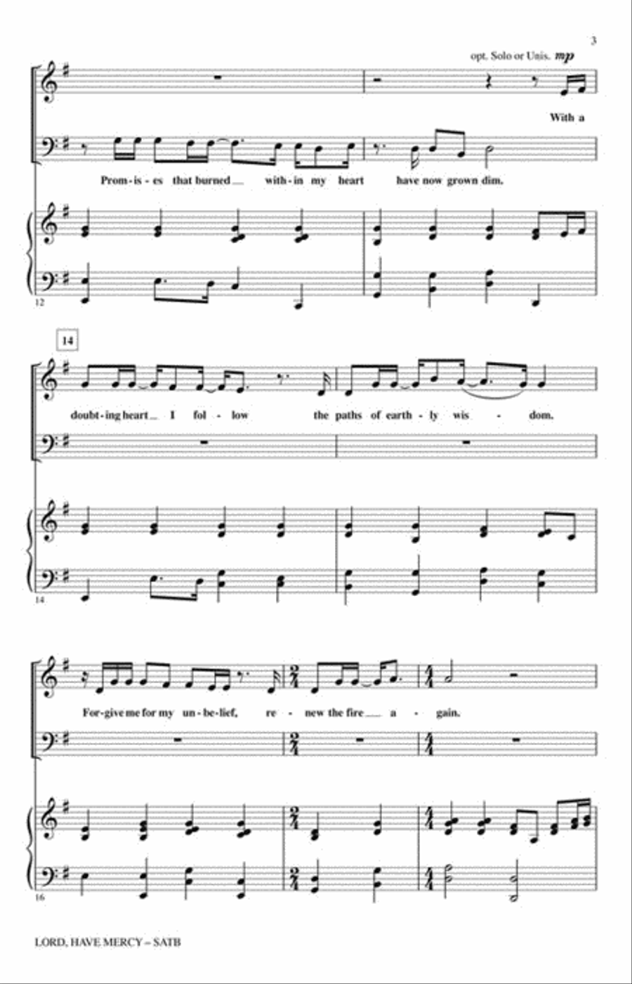 Lord, Have Mercy Lord, Have Mercy 4-Part scores gallery preview page 3
