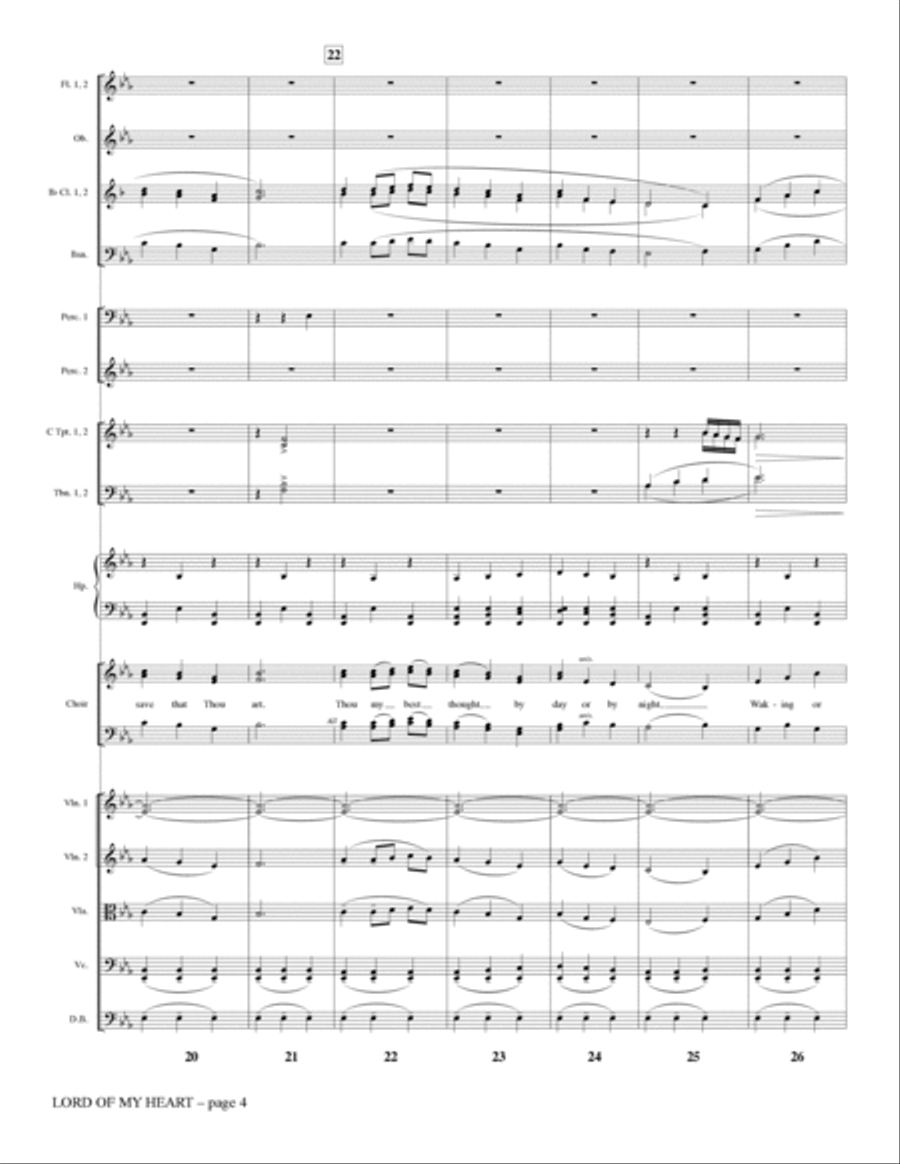 Lord of My Heart - Full Score Choir scores gallery preview page 4