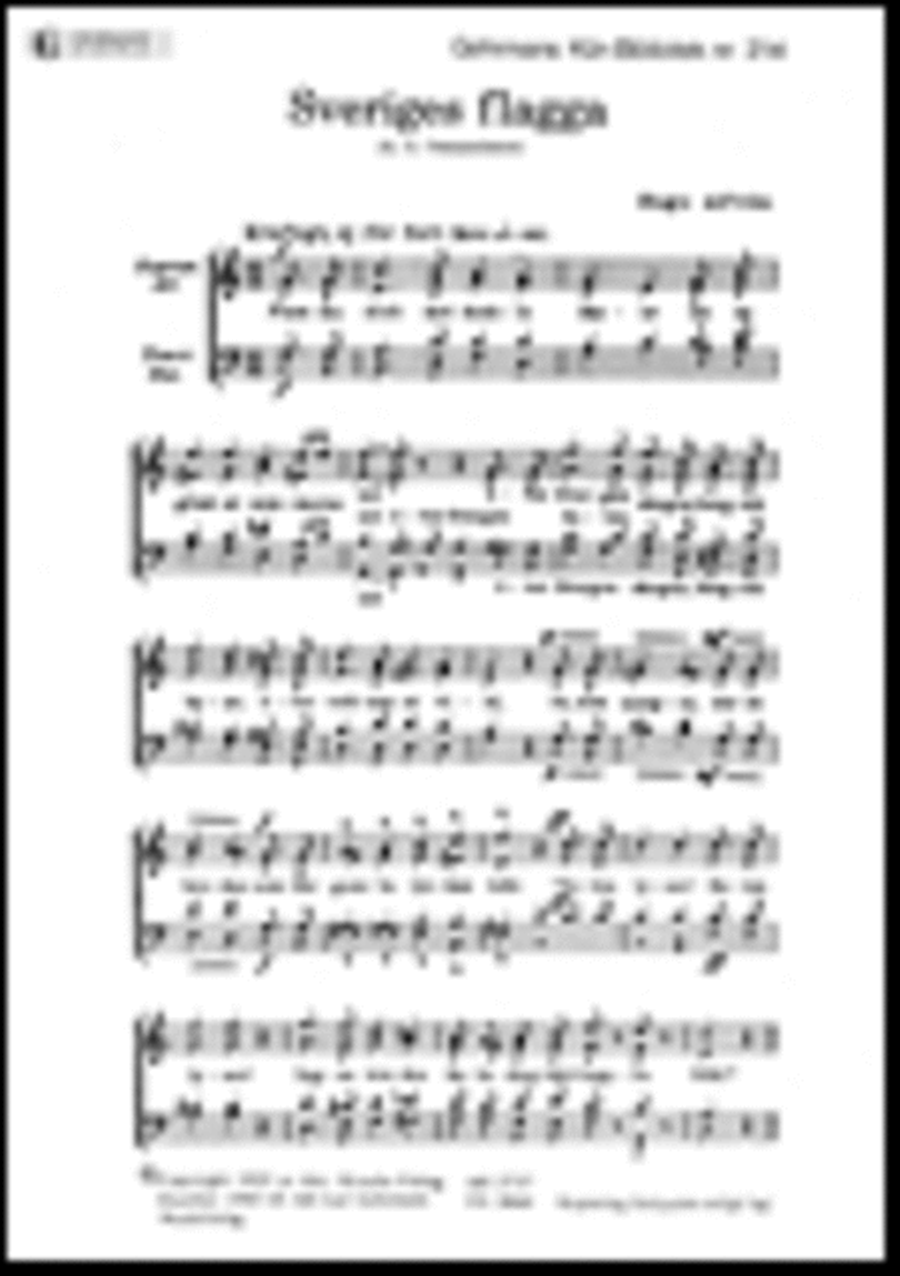 Sveriges flagga Sveriges flagga 4-Part scores gallery preview page 1