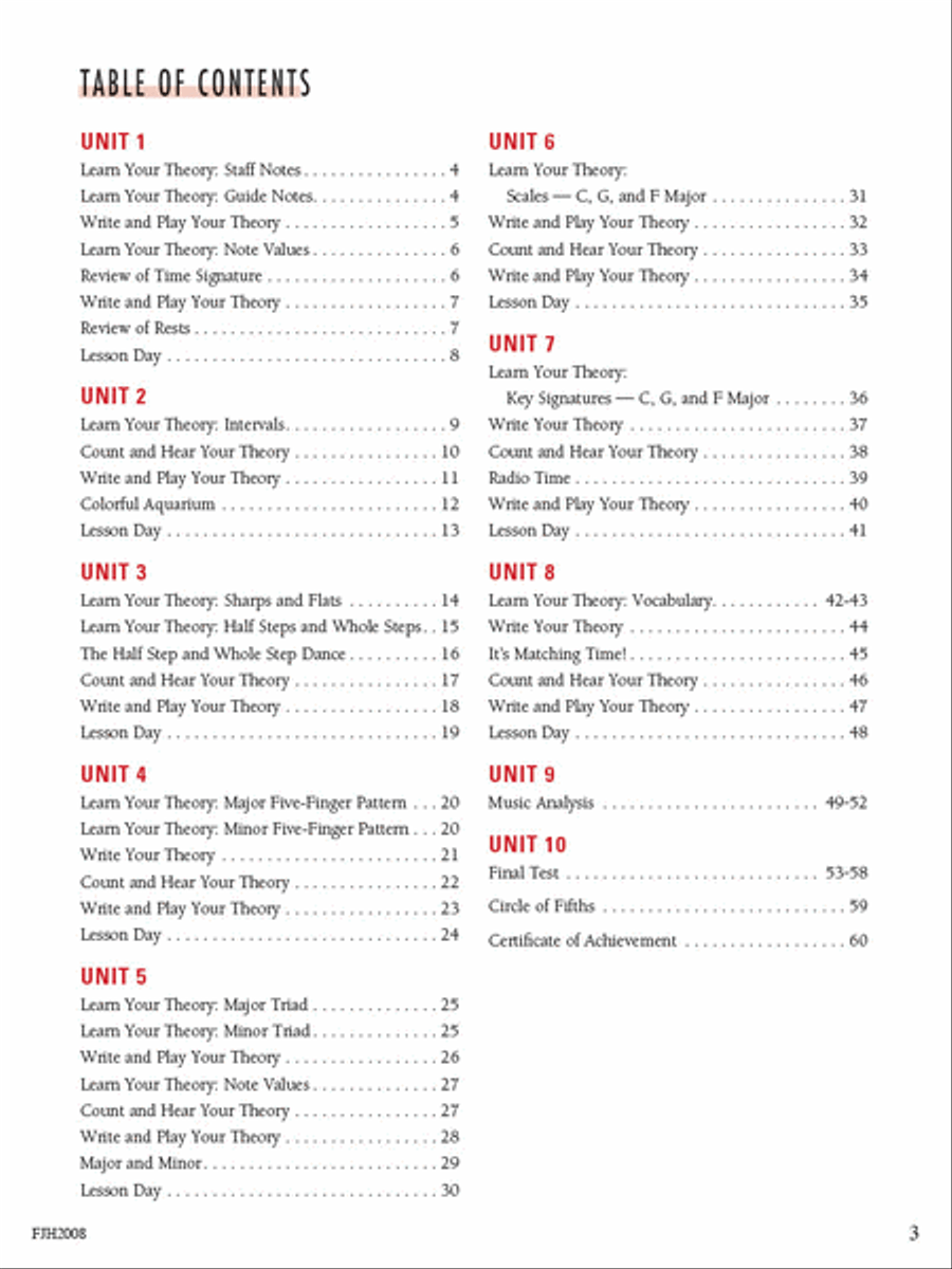 Write, Play, and Hear Your Theory Every Day, Book 2 Piano Method scores gallery preview page 2