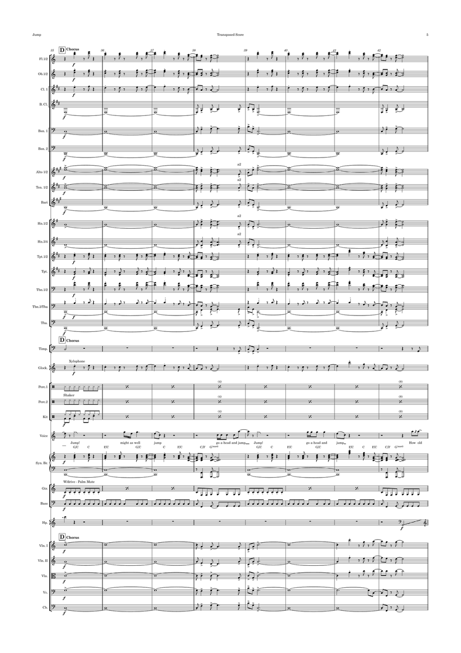 Jump Full Orchestra scores gallery preview page 5