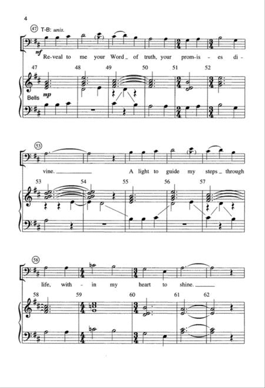 By Grace and Word and Faith 4-Part scores gallery preview page 4