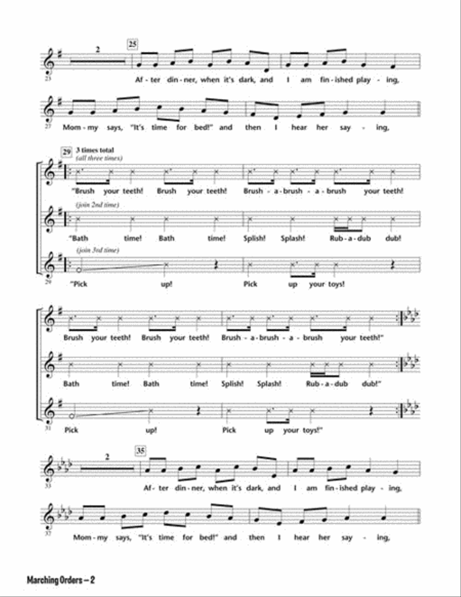 Pajama Party! Choir scores gallery preview page 5