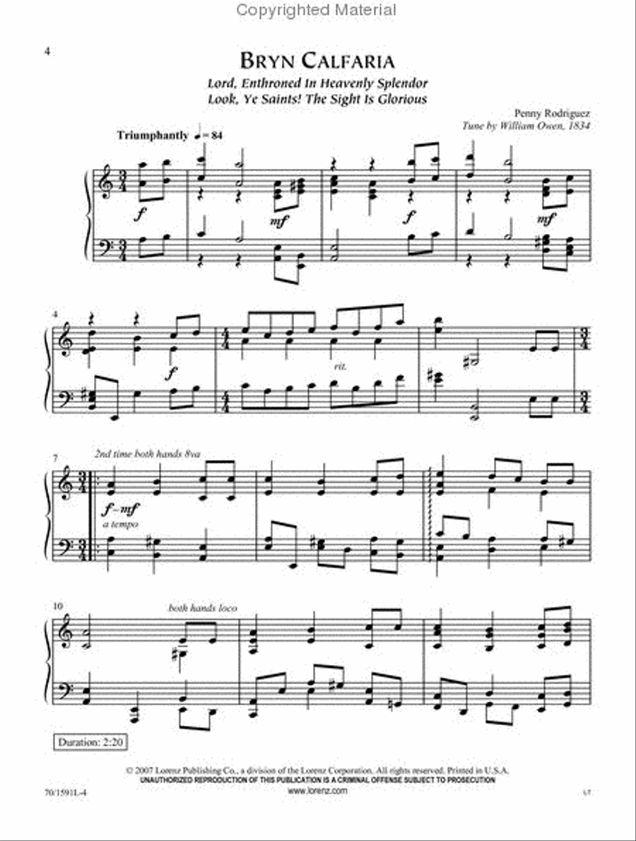Morning Has Broken Piano Solo scores gallery preview page 2