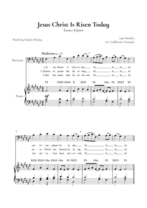Jesus Christ is Risen Today (Baritone, Piano) - in F# Major