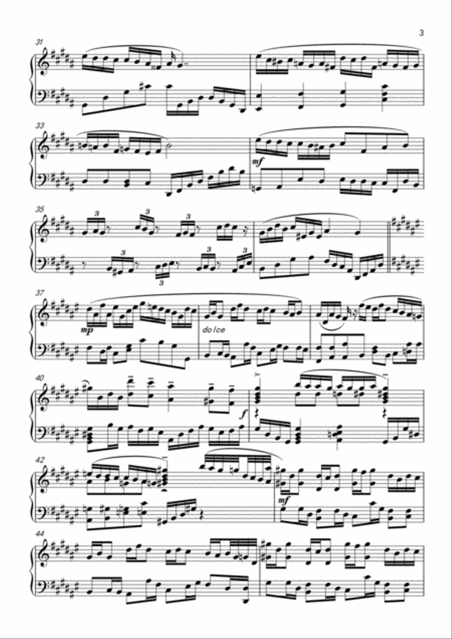 Fantasia in f# minor Piano Solo scores gallery preview page 3