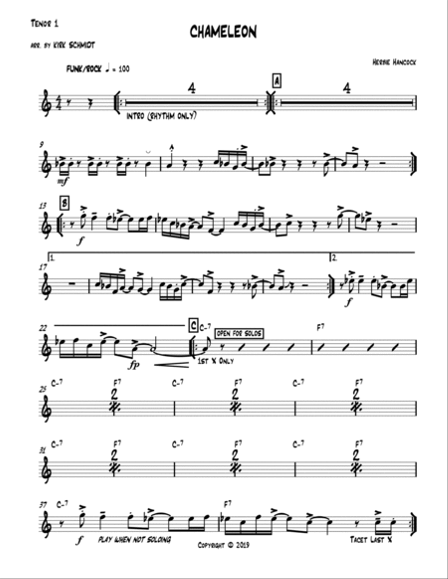 Chameleon Jazz Ensemble scores gallery preview page 3