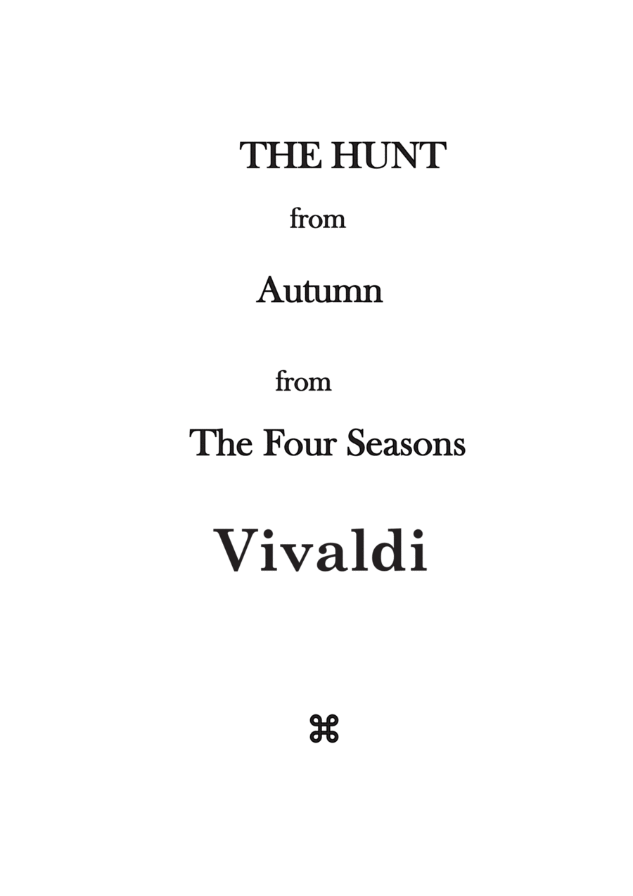 The Hunt from Autumn (The Four Seasons ) Chamber Music scores gallery preview page 1