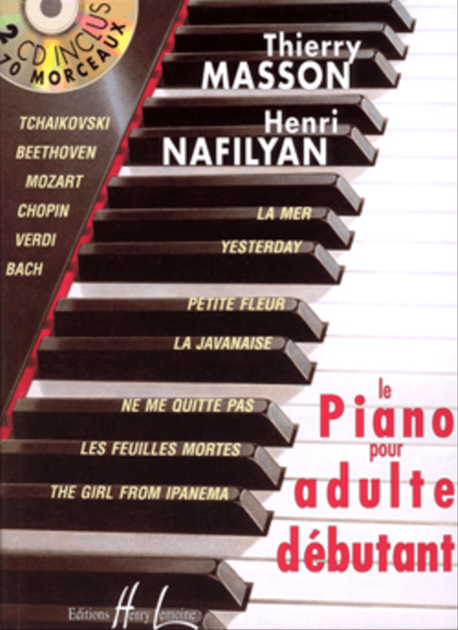 Piano pour adulte debutant avec 2 CD