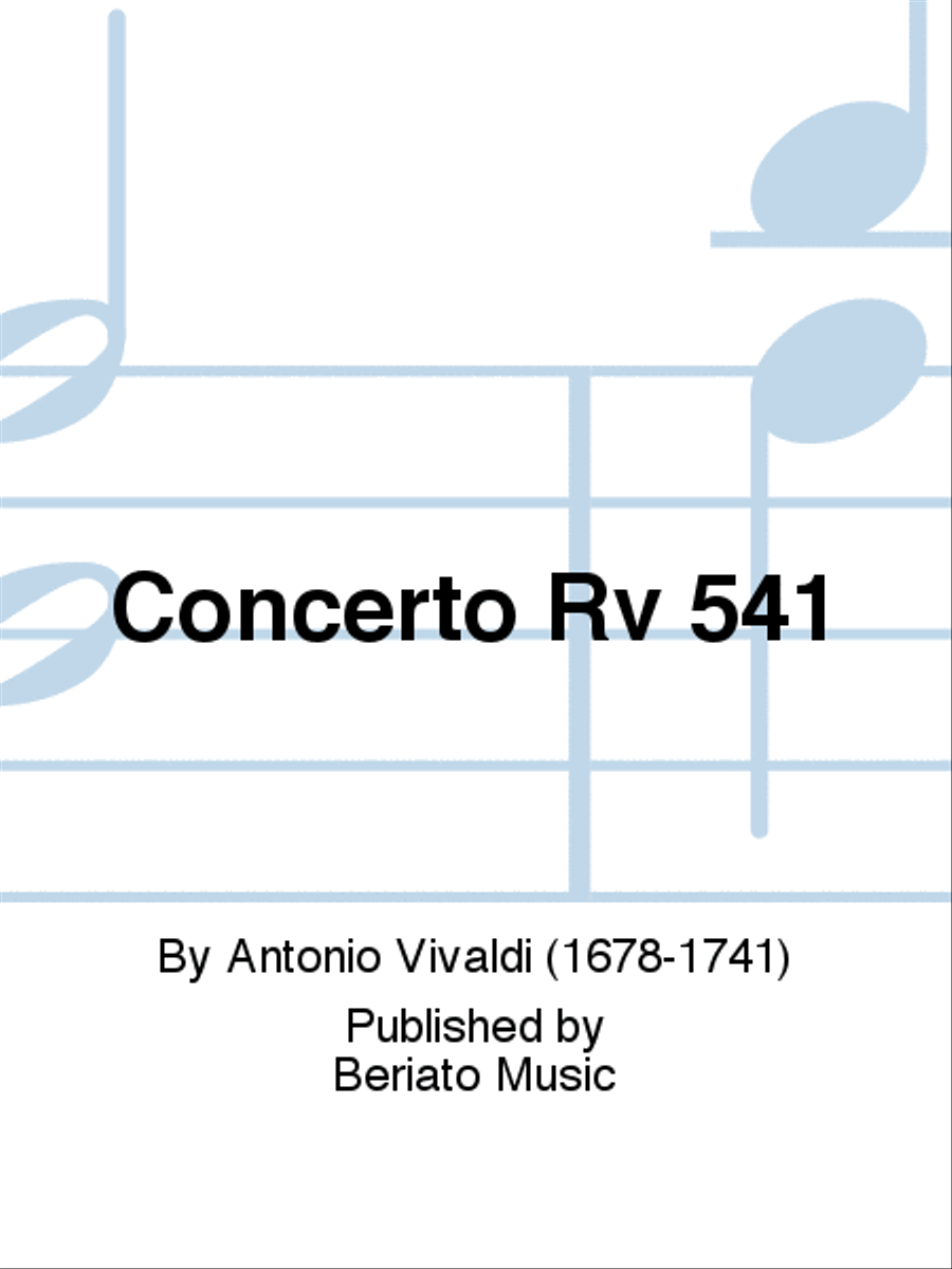 Concerto Rv 541 Orchestra scores gallery preview page 1