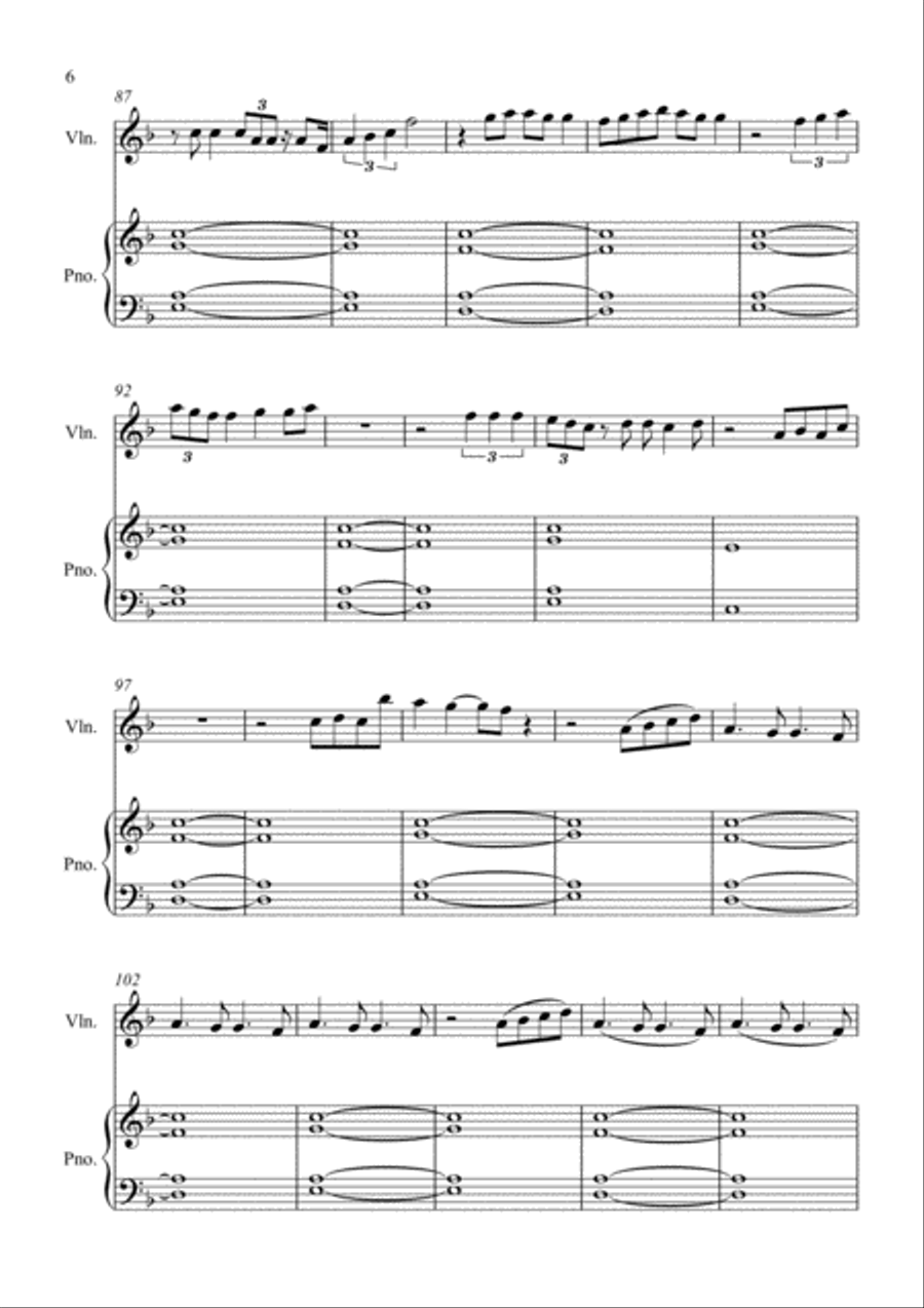 Yummy Violin Solo scores gallery preview page 6