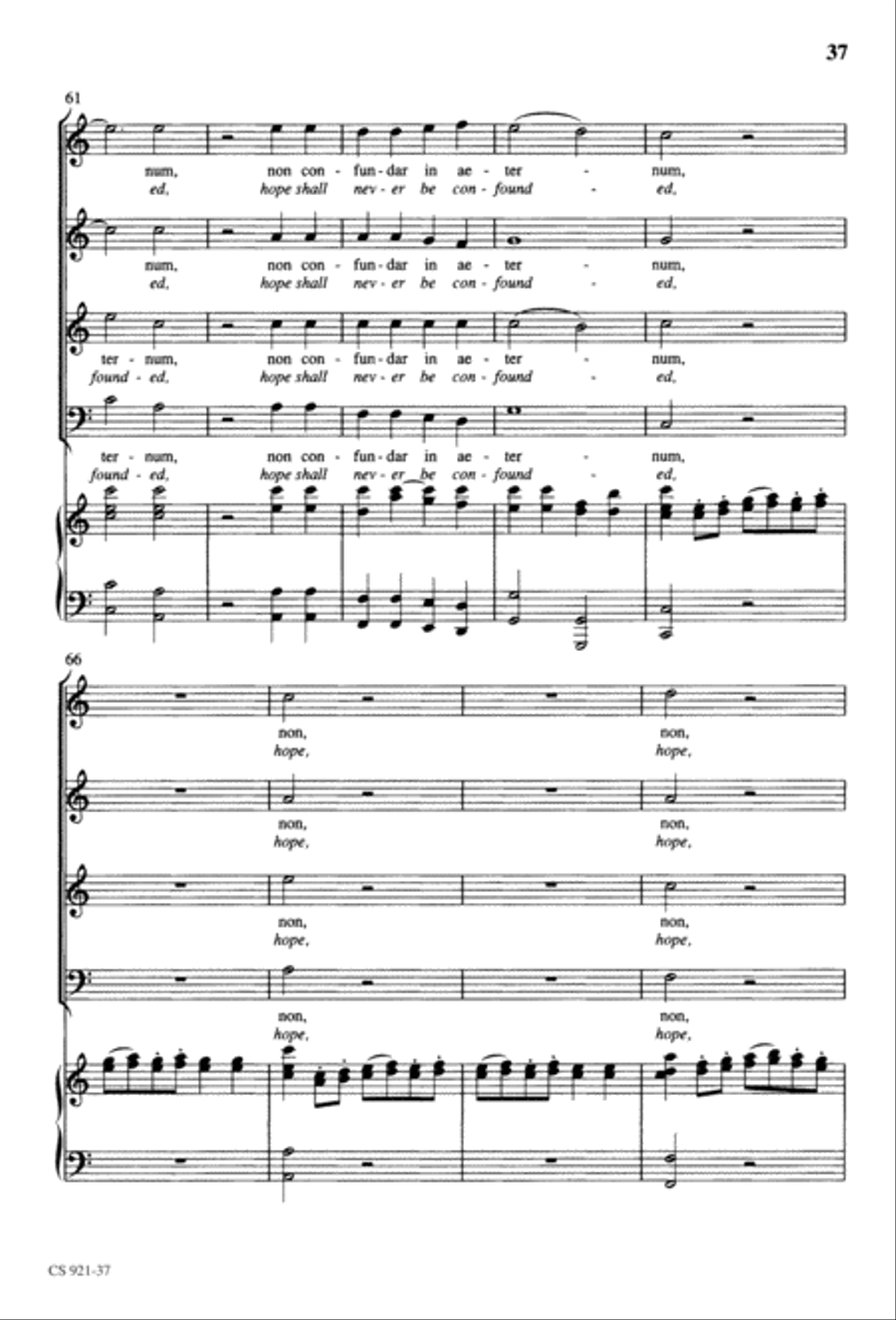 Te Deum - Choral Score