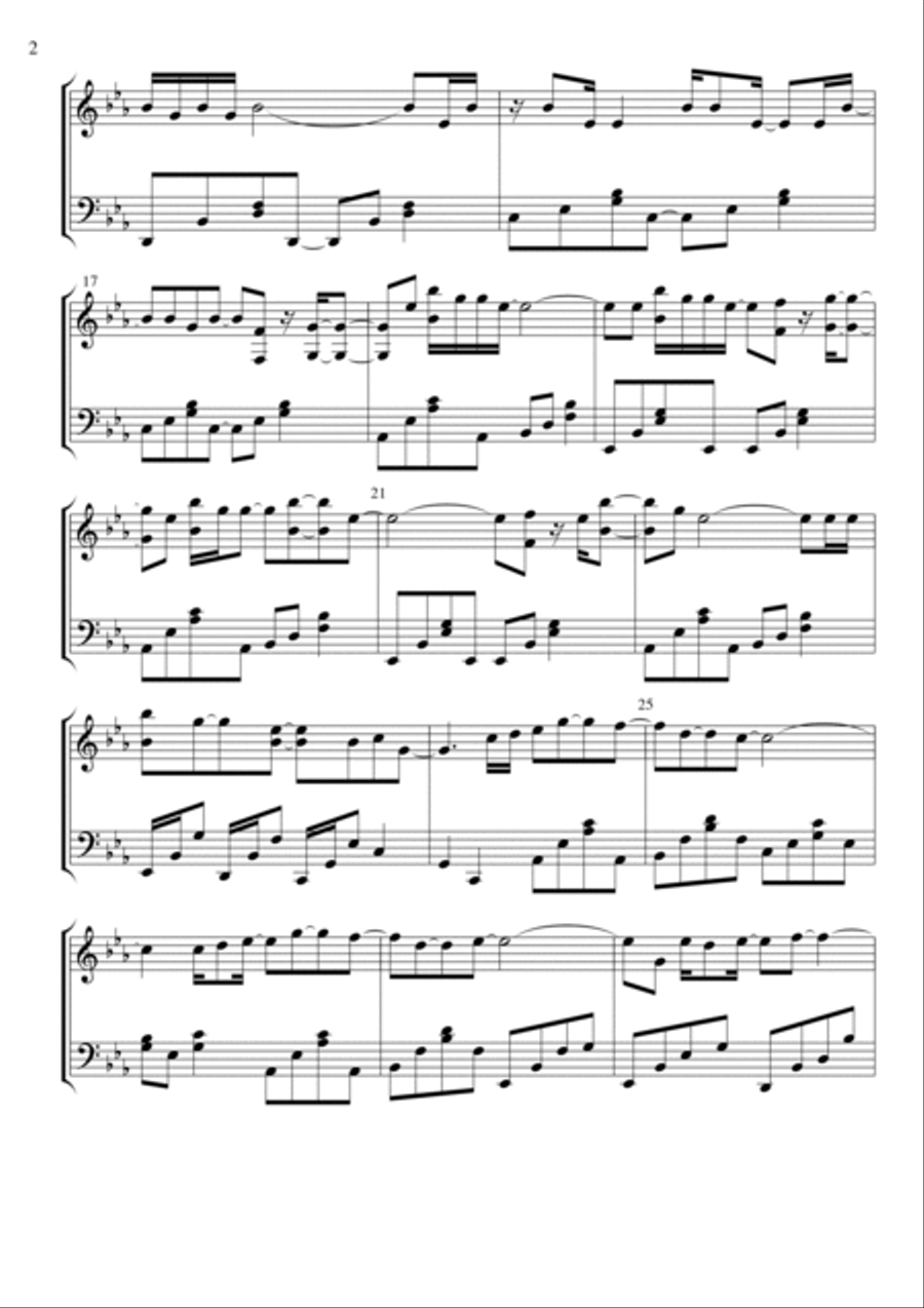 You're Beautiful You're Beautiful Piano Solo scores gallery preview page 2