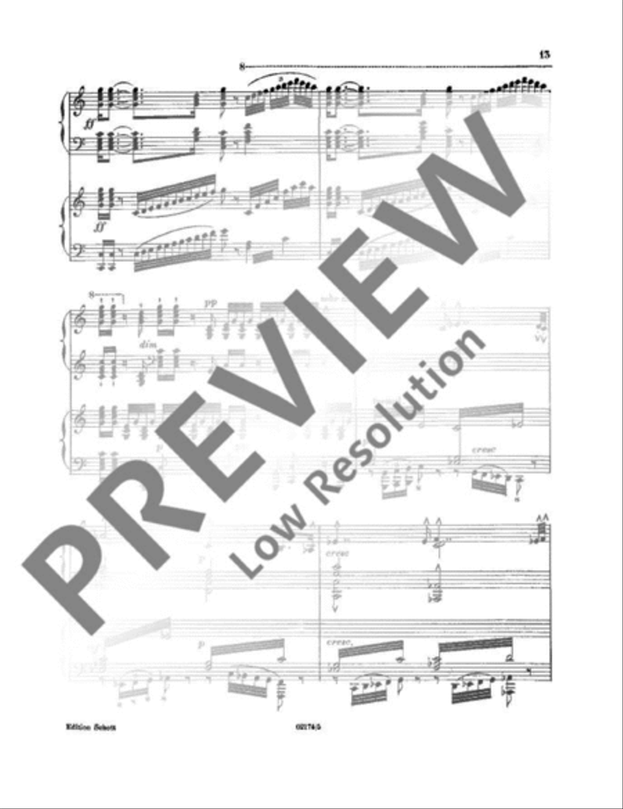 Trauermarsch Piano Duet scores gallery preview page 14