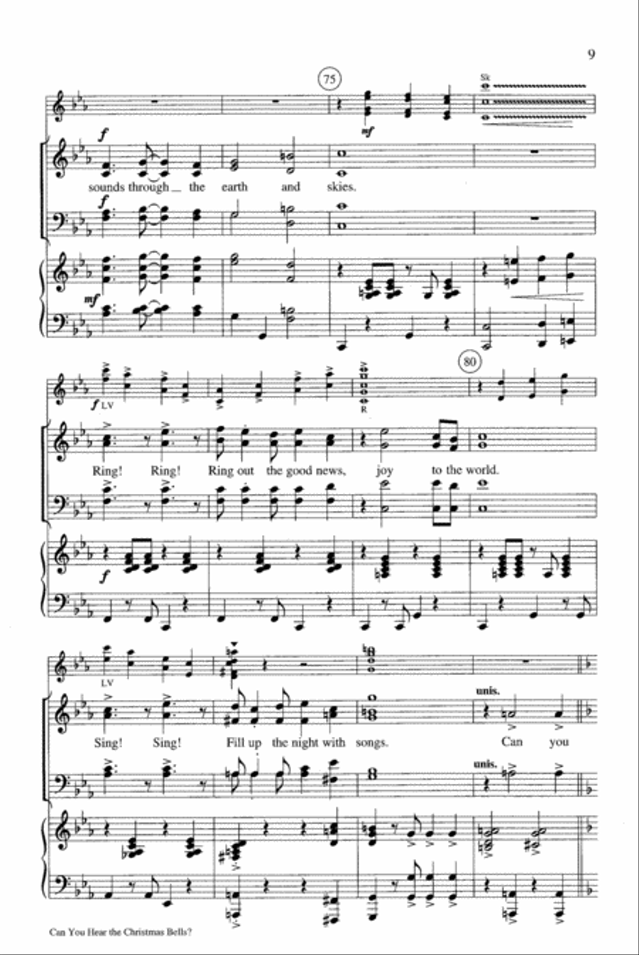 Can You Hear the Christmas Bells? Choir scores gallery preview page 9