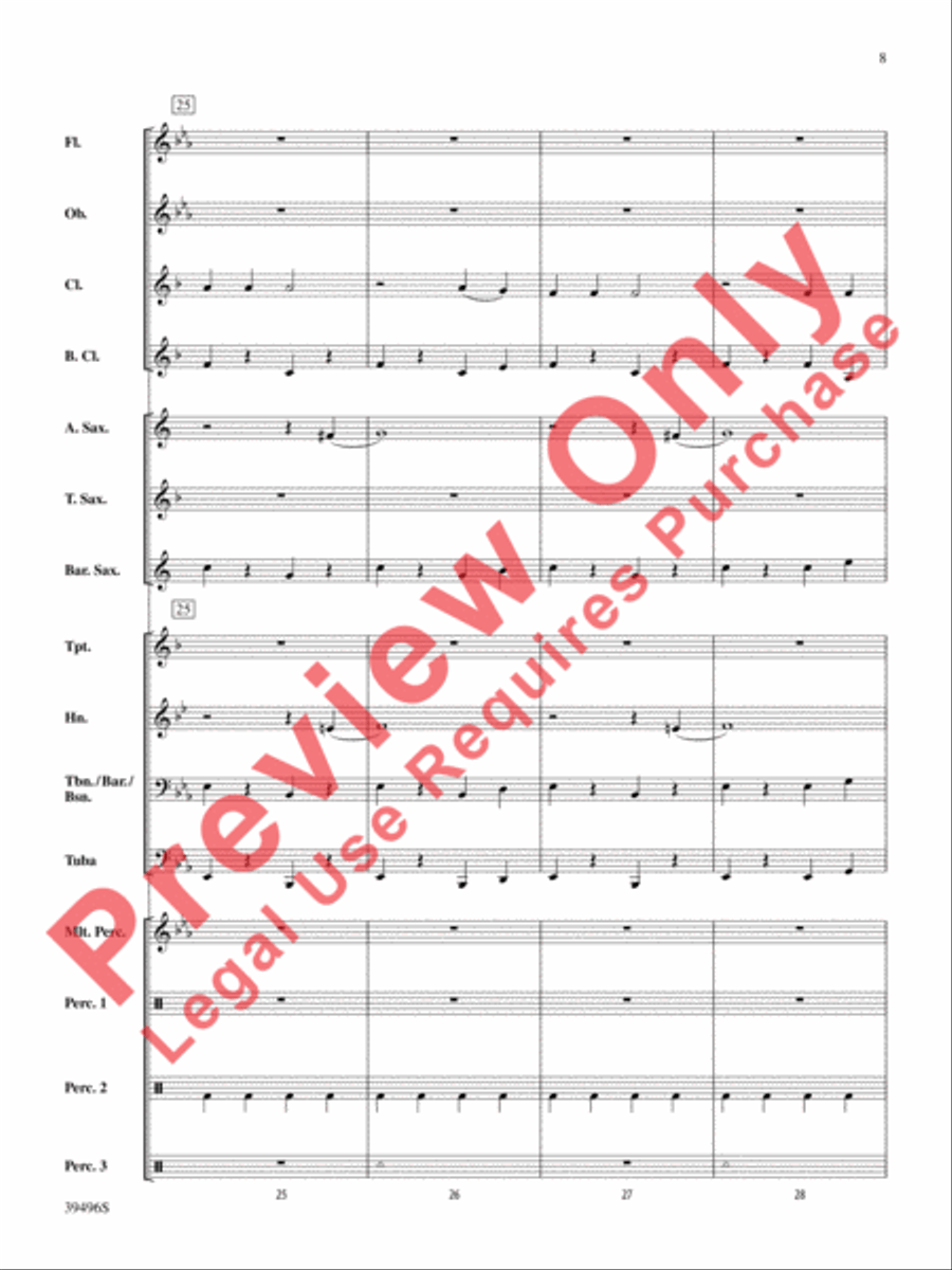 Hear Them Jingle Bells! Concert Band scores gallery preview page 9