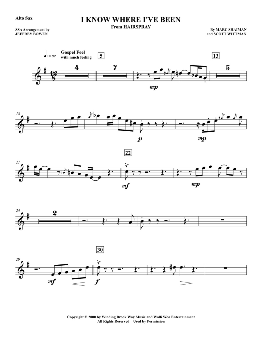 I Know Where I'VE Been Concert Band scores gallery preview page 5